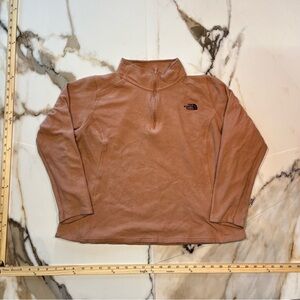 The North Face Soft Fleece Quarter-Zip in Dusty Rose